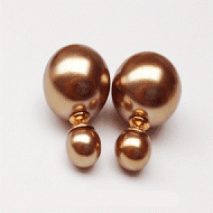 Oorbellen Dot Brons
